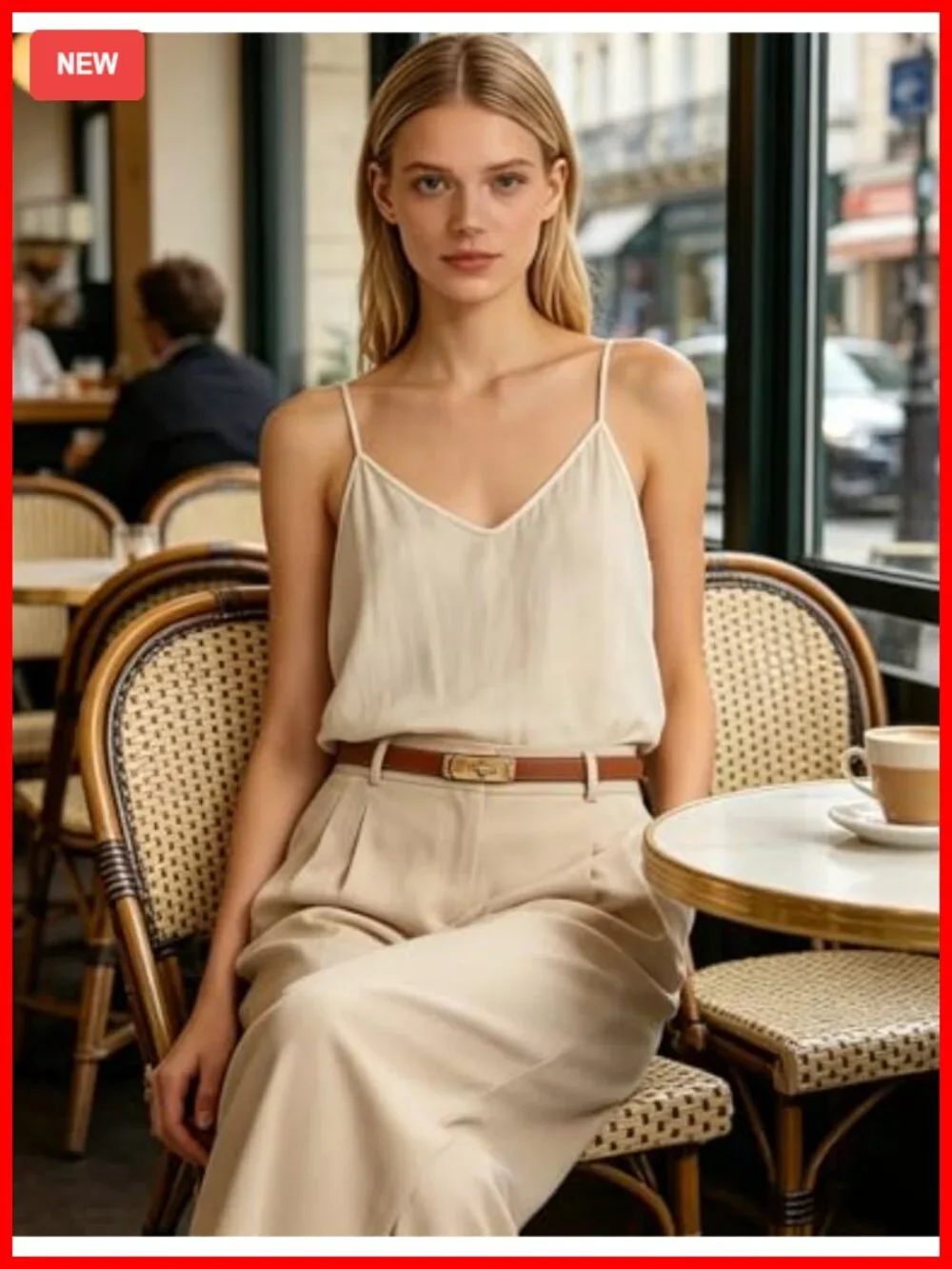 Adjustable Skinny Belt for Women Turn-Lock Gold Buckle Faux Leather